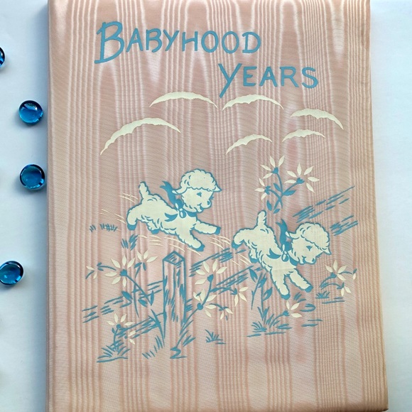 Vintage Other - 1962 Beautiful Vintage Baby Girl Memory Book